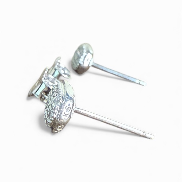 Kendra Scott 14k white gold diamond Amelee stud earrings - Picture 5 of 13